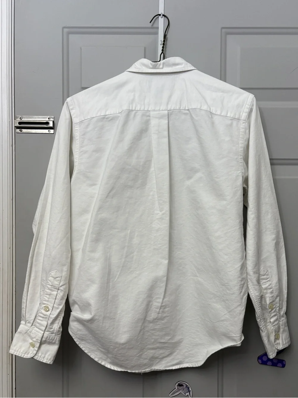 Ralph Lauren Men's White Button-Down Oxford Shirt with Embroidered Pony